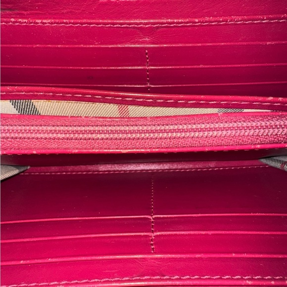 Burberry Fuchsia Leather Wallet - Picture 8 of 16